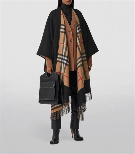 wintermantel burberry damen|Burberry cashmere cape coat.